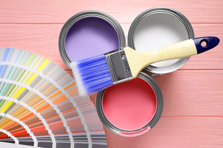 peinture rose